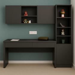 Masa de scris pentru școlari cu sertare și spațiu depozitare